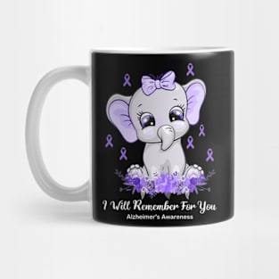 I Will Remember For You Brain Alzheimer's Awareness Mug